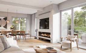 Modern interior design trends for Alabama homes - Southern Modern style living room with coastal color palette, natural light, and contemporary furniture in Mobile County